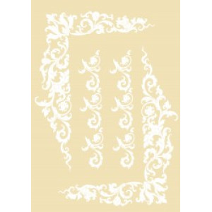 TRANSFER GOLOR 22X33CM 2302-WHITE ARTEBELLA