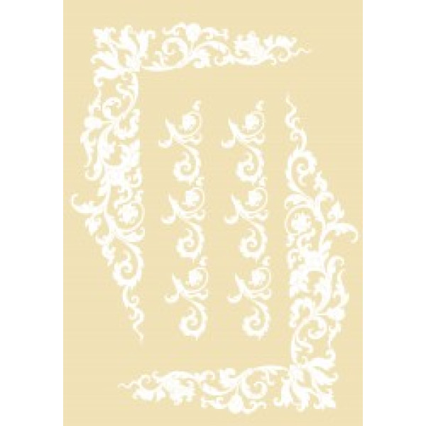 TRANSFER GOLOR 22X33CM 2302-WHITE ARTEBELLA