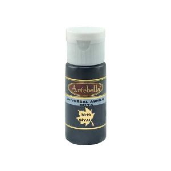 ΑΚΡΥΛΙΚΟ No 3019 ΜΑΥΡΟ 30CC  ARTEBELLA