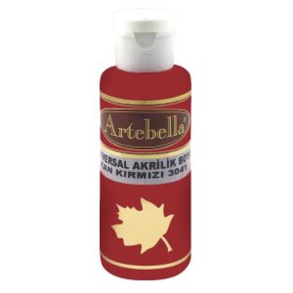ΑΚΡΥΛΙΚΟ No 3041 ΚΟΚΚΙΝΟ ΒΑΘΥ 130CC ARTEBELLA