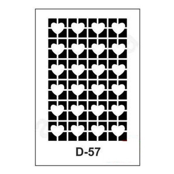 ΣΤΕΝΣΙΛ  20Χ30 D-57 ARTEBELLA ΚΑΡΔΟΥΛΕΣ