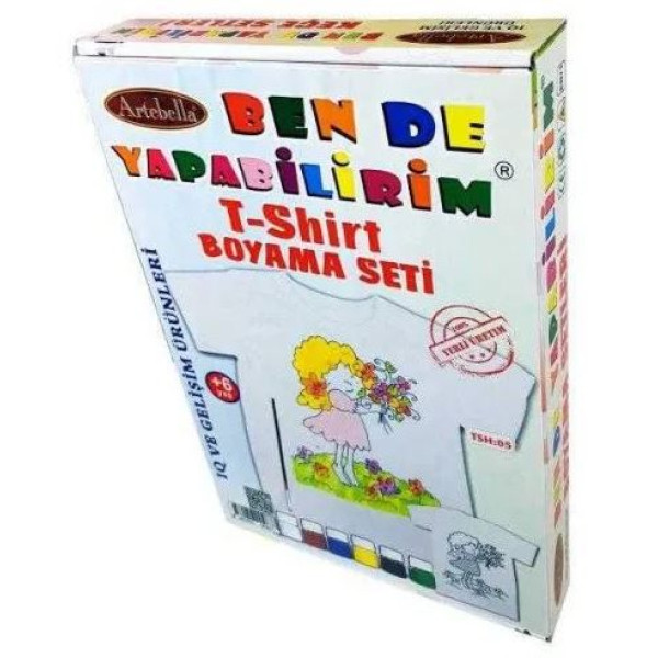 ΣΕΤ ΧΡΩΜΑΤΙΣΜΟΥ T-SHIRT ME 6 ΧΡΩΜΑΤΑ ARTEBELLA