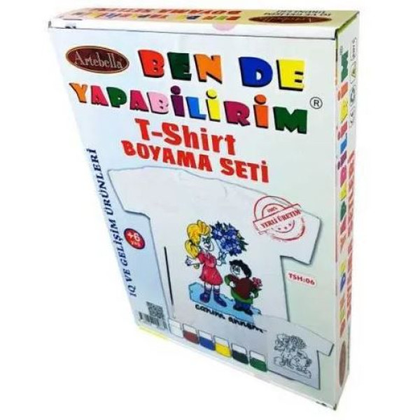 ΣΕΤ ΧΡΩΜΑΤΙΣΜΟΥ T-SHIRT ME ΧΡΩΜΑΤΑ ARTEBELLA