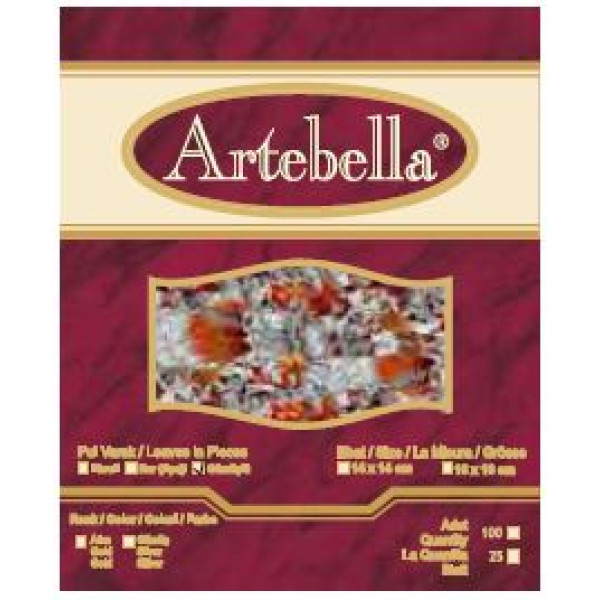 ΦΥΛΛΑ MULTI FLAKES (ΤΡΙΜΜΑΤΑ) ΕΠΑΡΓΥΡΩΜΕΝΟ ARTEBELLA