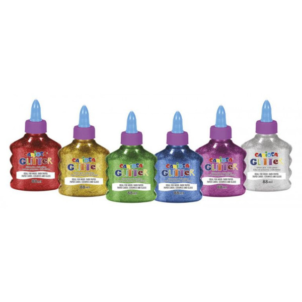 ΚΟΛΛΑ GLITTER SPARK 88ML 6ΧΡΩΜΑΤΑ CARIOCA