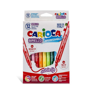 ΜΑΡΚΑΔΟΡΟΙ ΖΩΓΡΑΦΙΚΗΣ CARIOCA BIRELLO ΔΙΠΛΗ ΜΥΤΗ 2,6ΜΜ & 4,7ΜΜ 12ΧΡΩΜ .