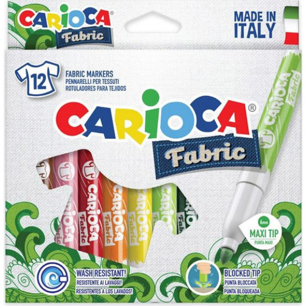 ΜΑΡΚΑΔΟΡΟΙ ΥΦΑΣΜΑΤΟΣ SPARKLER 6X10.5ML CARIOCA