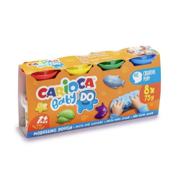ΠΛΑΣΤΟΖΥΜΑΡΑΚΙΑ ΣΕΤ CARIOCA  DOUGH 8ΧΡΩΜΑΤΑ 75GR