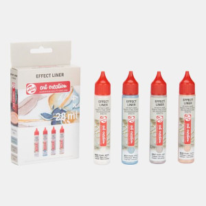 ΣΕΤ ΠΕΡΙΓΡΑΜΜΑΤΑ TALENS ART CREATION  4 ΤΕΜx28ml Specialties Pearl