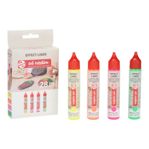 ΣΕΤ ΠΕΡΙΓΡΑΜΜΑΤΑ TALENS ART CREATION 4ΤΕΜx28ml Neon