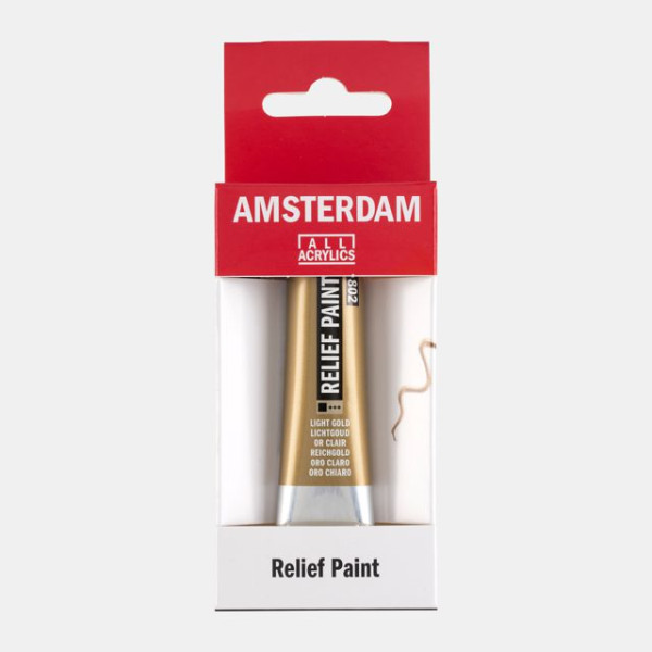 ΠΕΡΙΓΡΑΜΜΑ RELIEF 20ML 802 LIGHT GOLD AMSTERDAM