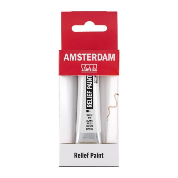 ΠΕΡΙΓΡΑΜΜΑ AMSTERDAM RELIEF 20ml 100 White