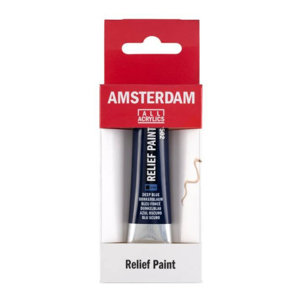 ΠΕΡΙΓΡΑΜΜΑ AMSTERDAM RELIEF 20ml 502 Deep Blue