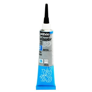 ΠΕΡΙΓΡΑΜΜΑΤΑ ΥΦΑΣΜΑΤΟΣ Silver METAL EFFECT 20ml SETACOLOR 3D