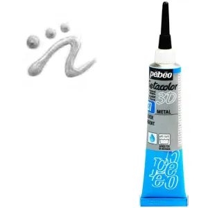 ΠΕΡΙΓΡΑΜΜΑΤΑ ΥΦΑΣΜΑΤΟΣ Silver METAL EFFECT 20ml SETACOLOR 3D