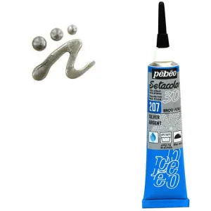 ΠΕΡΙΓΡΑΜΜΑΤΑ ΥΦΑΣΜΑΤΟΣ Silver PERLE EFFECT 20ml SETACOLOR 3D ΠΕΡΙΓΡΑΜΜΑΤΑ ΥΦΑΣΜΑΤΟΣ Silver PERLE EFFECT 20ml SETACOLOR 3D