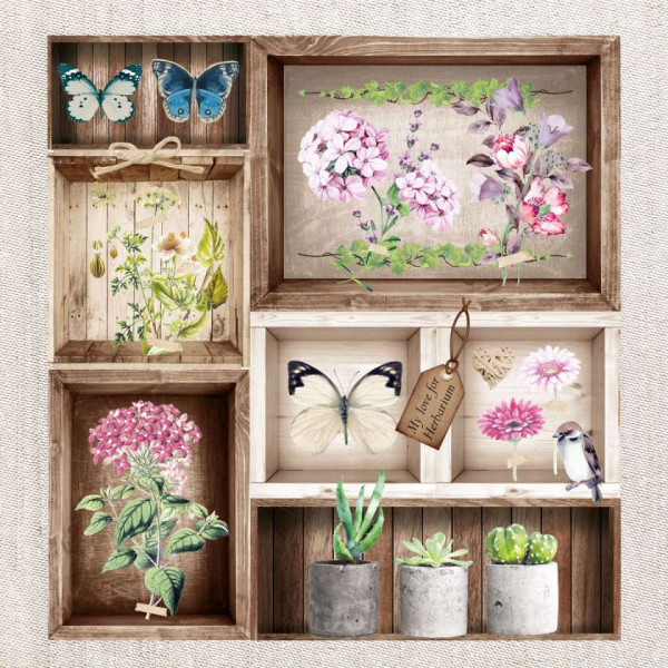 ΧΑΡΤΟΠΕΤΣΕΤΑ HERBARIUM 33X33 - ΣΥΣΚΕΥΑΣΙΑ 20τμχ