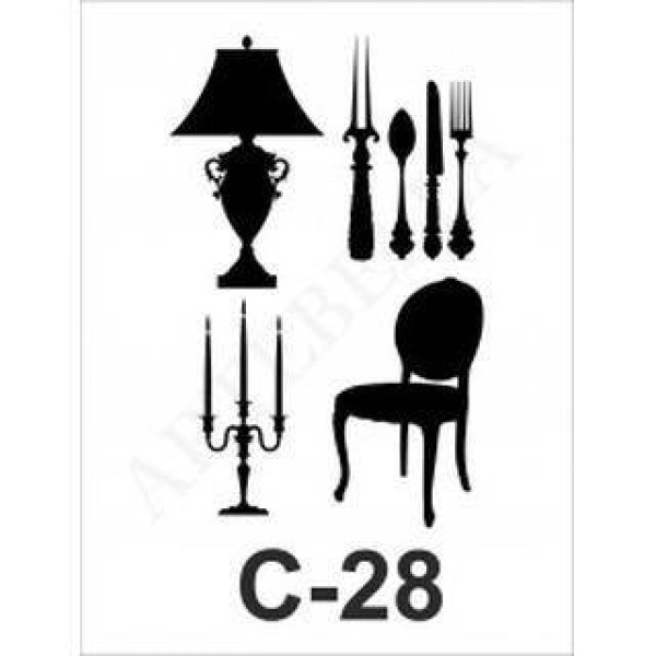 ΣΤΕΝΣΙΛ 15Χ20 C-28 ARTEBELLA