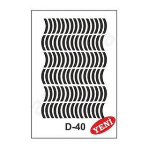ΣΤΕΝΣΙΛ 20Χ30 D-40 ARTEBELLA ΚΥΜΑΤΙΣΤΕΣ ΓΡΑΜΜΕΣ