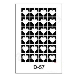 ΣΤΕΝΣΙΛ 20Χ30 D-57 ARTEBELLA ΚΑΡΔΟΥΛΕΣ