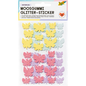 STIICKERS ΑΦΡΩΔΕΣ GLITTER ΠΕΤΑΛΟΥΔΕΣ 40 PCS  ΔΙΑΦΟΡΑ ΧΡΩΜΑΤΑ