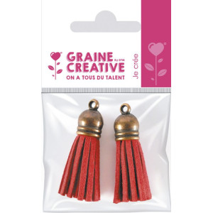 ΣΕΤ ΦΟΥΝΤΑ ΑΠΟ ΔΕΡΜΑ ΚΟΚΚΙΝΟ 2ΤΕΜ 4CM