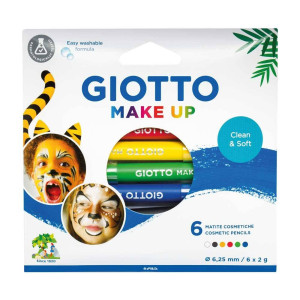 FACE PAINTING ΜΟΛΥΒΙΑ ΣΕΤ 6 ΧΡΩΜΑΤΩΝ MAKE UP GIOTTO