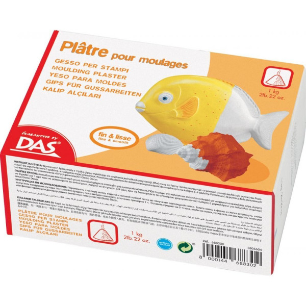 ΓΥΨΟΣ ΚΑΛΛΙΤΕΧΝΙΑΣ ΛΕΥΚΟΣ 1kg DAS