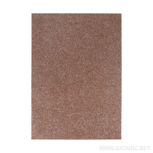 ΑΦΡΩΔΕΣ ΦΥΛΛΟ GLITTER LIGHT BROWN Α4 210x297mm 2,0 mm