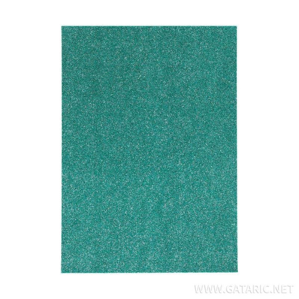 ΑΦΡΩΔΕΣ ΦΥΛΛΟ GLITTER LIGHT GREEN Α4 210x297mm 2,0 mm