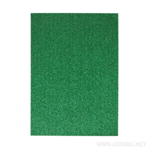 ΑΦΡΩΔΕΣ ΦΥΛΛΟ GLITTER GREEN Α4 210x297mm 2,0 mm