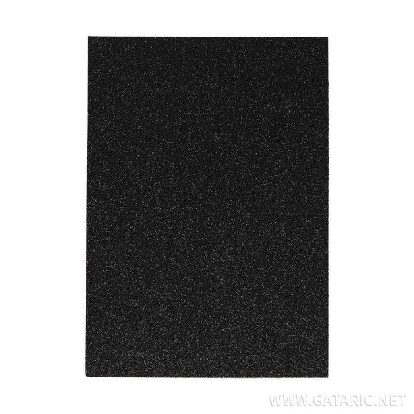 ΑΦΡΩΔΕΣ ΦΥΛΛΟ GLITTER BLACK Α4 210x297mm 2,0 mm