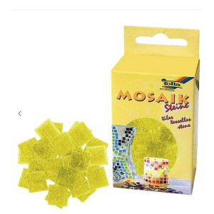 ΨΗΦΙΔΕΣ  ΜΩΣΑΪΚΑ ΠΛΑΚΑΚΙΑ 200gr 300τεμ  10X10MM LEMON YELLOW