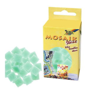 ΨΗΦΙΔΕΣ  ΜΩΣΑΪΚΑ ΠΛΑΚΑΚΙΑ 200gr 300τεμ  10X10MM ΑΝΟΙΧΤΟ ΠΡΑΣΙΝΟ