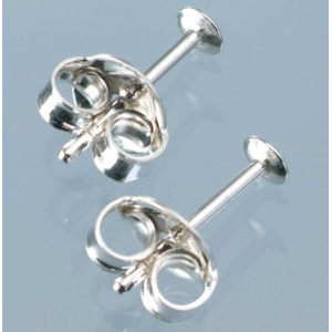 ΚΟΣΜΗΜΑ ΣΚΟΥΛΑΡΙΚΙ PEW POST ,925 SILVER 10MM 2PCS
