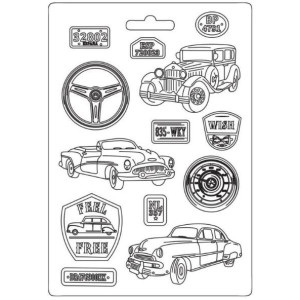 ΚΑΛΟΥΠΙ ΣΙΛΙΚΟΝΗΣ STAMPERIA Α4 - DESIRE VINTAGE CARS
