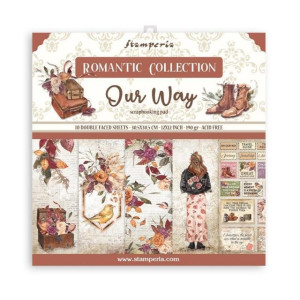 ΜΠΛΟΚ SCRAPBOOKING STAMPERIA 30,5Χ30,5CM 10Φ DOUBLE FACE - OUR WAY