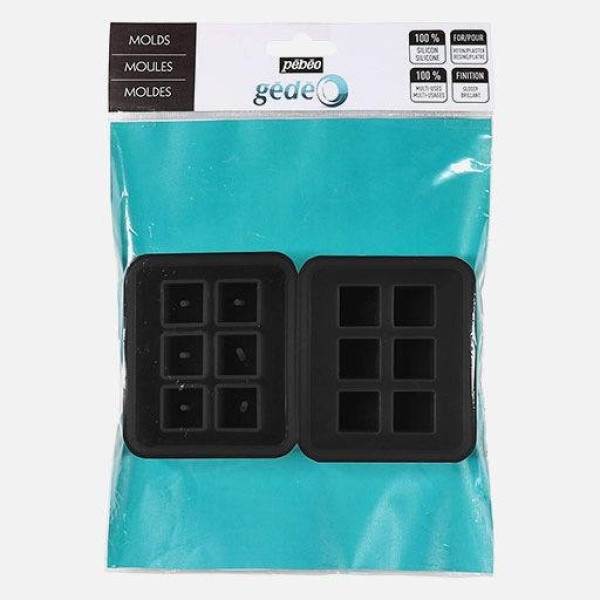 ΣΕΤ ΚΑΛΟΥΠΙΑ ΣΙΛΙΚΟΝΗΣ Κύβοι 2ΤΕΜ PEBEO GEDEO MOULDING