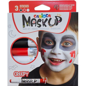 ΧΡΩΜΑΤΑ ΠΡΟΣΩΠΟΥ MASK UP CREEPY CARIOCA SET 3 ΧΡΩΜΑΤΑ