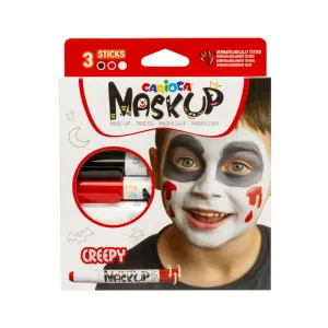 ΧΡΩΜΑΤΑ ΠΡΟΣΩΠΟΥ MASK UP CREEPY CARIOCA ΣΕΤ 3 ΧΡΩΜΑΤΑ