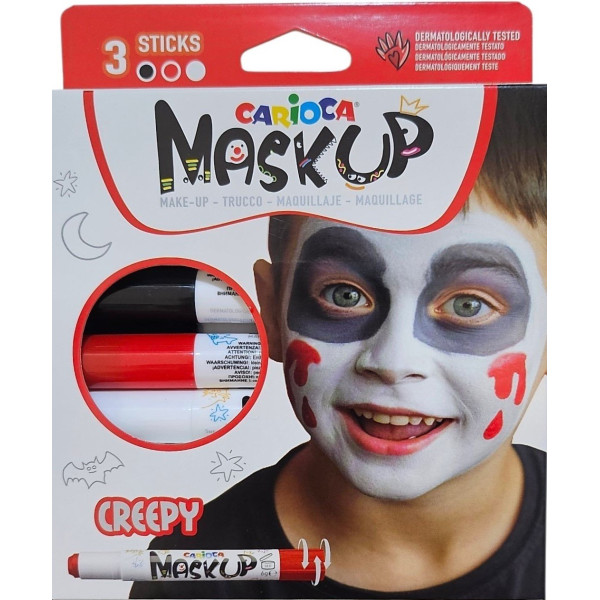 ΧΡΩΜΑΤΑ ΠΡΟΣΩΠΟΥ MASK UP CREEPY CARIOCA SET 3 ΧΡΩΜΑΤΑ
