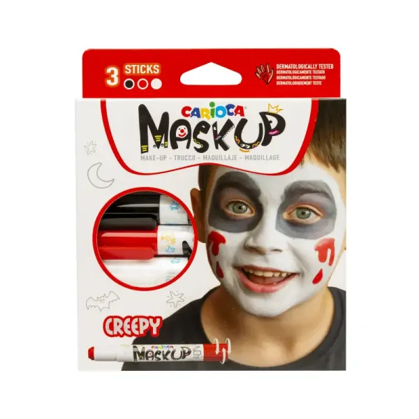 ΧΡΩΜΑΤΑ ΠΡΟΣΩΠΟΥ MASK UP CREEPY CARIOCA ΣΕΤ 3 ΧΡΩΜΑΤΑ