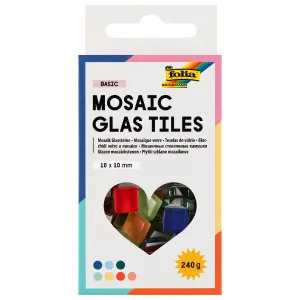 ΨΗΦΙΔΕΣ ΜΩΣΑΪΚΑ ΠΛΑΚΑΚΙΑ 10x10mm 240g 300ΤΕΜ ΒΑΣΙΚΑ ΧΡΩΜΑΤΑ