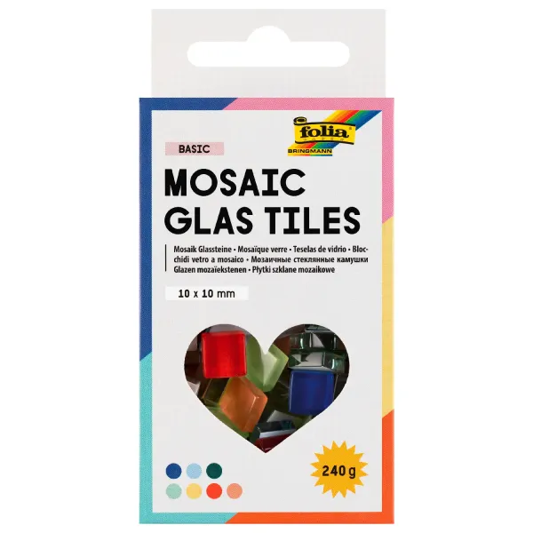ΨΗΦΙΔΕΣ ΜΩΣΑΪΚΑ ΠΛΑΚΑΚΙΑ 10x10mm 240g 300ΤΕΜ ΒΑΣΙΚΑ ΧΡΩΜΑΤΑ