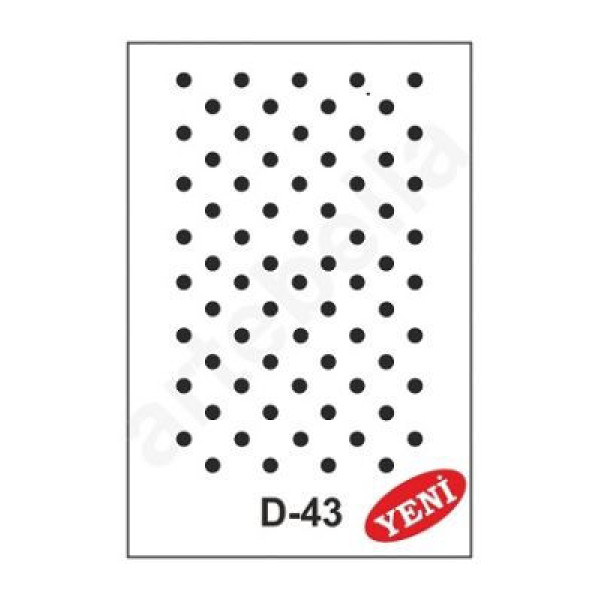 ΣΤΕΝΣΙΛ  20Χ30 D-43 ARTEBELLA ΠΟΥΑ