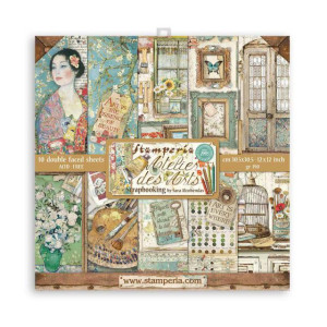 ΜΠΛΟΚ SCRAPBOOKING STAMPERIA 30,5Χ30,5CM 10Φ DOUBLE FACE - ATELIER DES ARTS
