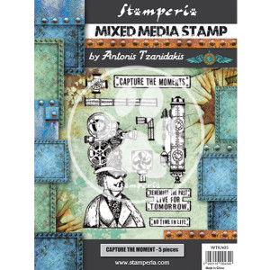 ΣΦΡΑΓΙΔΑ ΣΙΛΙΚΟΝΗΣ STAMPERIA 15X20CM - CAPTURE THE MOMENT