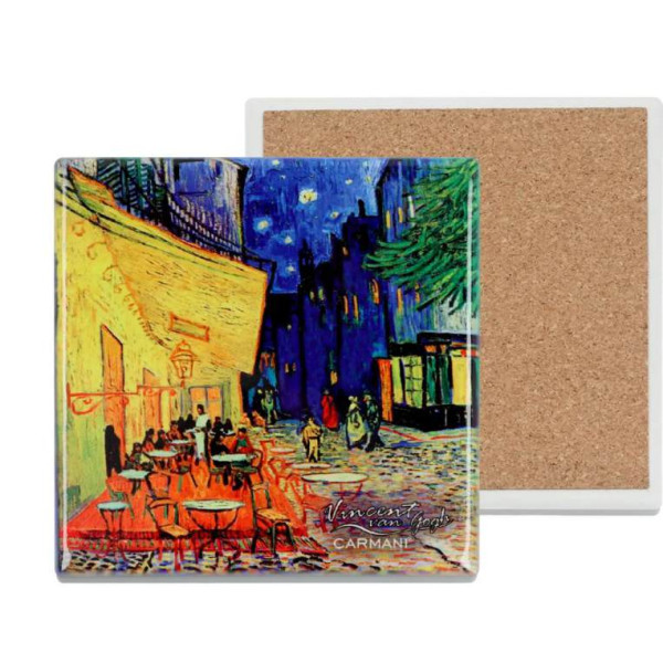 ΚΕΡΑΜΙΚΟ ΣΟΥΒΕΡ, ΤΕΤΡΑΓΩΝΟ - V. van Gogh, Cafe Terrace at Night (CARMANI)