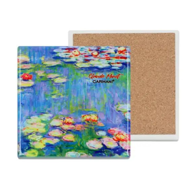 ΚΕΡΑΜΙΚΟ ΣΟΥΒΕΡ, ΤΕΤΡΑΓΩΝΟ - C. MONET, ΝΟΥΦΑΡΑ