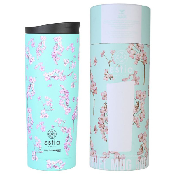 ΘΕΡΜΟΣ TRAVEL MUG SAVE THE AEGEAN 500ml BLOSSOM GREEN